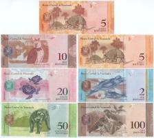 Venezuela 2007-2015. 5 - 100B (7xklf) T:UNC,AU
Venezuela 2007-2015. 5 - 100 Bolívares (7xdiff) C:UN...