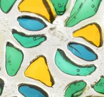 Ezüst(Ag) páva, 2 db, jelzett, 4×4,5 cm, bruttó: 38,6 g