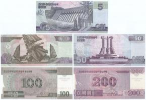 Észak-Korea 2002-2013. 5W - 5000W "Kim Ir Szen születésének 100. évfordulója" (9xklf) emlé...