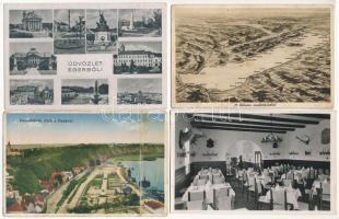 50 db RÉGI magyar város képeslap vegyes minőségben: sok Budapest / 50 pre-1945 Hungarian town-view postcards in mixed quality