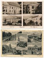 9 db RÉGI magyar város képeslap vegyes minőségben / 9 pre-1945 Hungarian town-view postcards in mixed quality