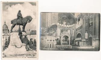 9 db RÉGI magyar város képeslap vegyes minőségben / 9 pre-1945 Hungarian town-view postcards in mixe...