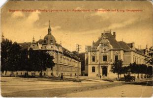 Brassó, Kronstadt, Brasov; Pénzügyi palota és m. kir. főpostahivatal. W.L. 105. / Finanzpalais und k. ung. Hauptpostamt / Palace of Finance, post office (EM)