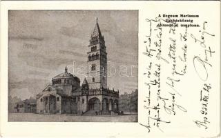 1933 Budapest XIV. Magna Hungarorum Domina (Regnum Marianum) plébániatemplom. Aréna út 33. (Dózsa György út) (EK)