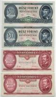 1969-1992. 20Ft-100Ft (8x) T:XF,F szép papír