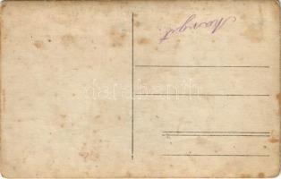 Első világháborús osztrák-magyar katonák a vasútállomáson, vonat / K.u.k. H.B. Gr. 91.011. / WWI Aus...