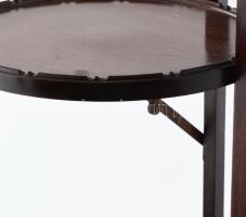 cca 1950-1960, Etagere, kopással, m: 90 cm, szervírfelület d: 24 cm