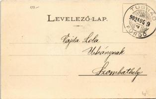 1902 Bálványosfürdő, Baile Balvanyos (Torja, Turia); Bálványos vár. Fénynyomat Divald műintézetéből ...