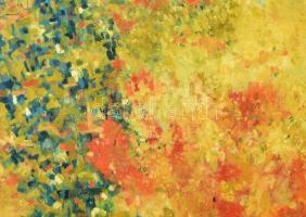 Kürtösi Brigitta (1978-): Nyírség. Olaj, vászon, jelezve jobbra lent, hátoldalán autográf felirattal...