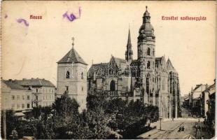 1911 Kassa, Kosice; Erzsébet székesegyház. Varga Bertalan kiadása / cathedral (fl)