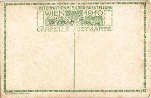 1910 I. Internationale Jagd-Ausstellung Wien / Első bécsi nemzetközi vadászati kiállítás reklámlapja...