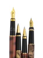 2 db régi golyós töltőtoll és 2 db régi patronos töltőtoll