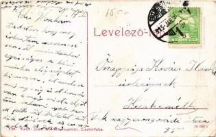 1915 Budapest XX. Pestszenterzsébet, Pesterzsébet, Erzsébetfalva; Csepeli zsilip. Zucker Jenő kiadás...