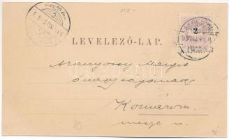 1899 (Vorläufer) Segesvár, Schässburg, Sighisoara; Megyeháza. Zeidner H. kiadása. Schäser A. fénynyo...