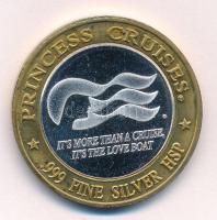 Amerikai Egyesült Államok DN "Princess Cruises / Elsüllyedt kincs" Ag kaszinózseton kapszu...