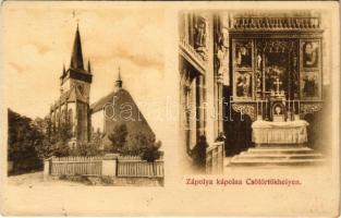 Csütörtökhely, Csötörtökhely, Donnersmarkt, Spissky Stvrtok; Zápolya kápolna belső. Divald Károly fia / chapel interior (fl)