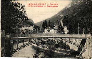 1914 Herkulesfürdő, Baile Herculane; Cserna híd / Cerna bridge