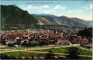 Brassó, Kronstadt, Brasov; Vom Schlossberg. H. Zeidner kiadása / view from Cetatea