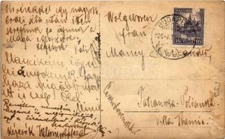 1926 Esztergom, Vaskapu menedékház, photo (gyűrődések / creases)