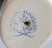 Herendi papagáj. Jelzett, kézzel festett, m: 7 cm