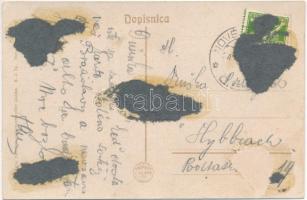 Érsekújvár, Nové Zámky; Széchenyi utca / street (ragasztónyomok / gluemarks)