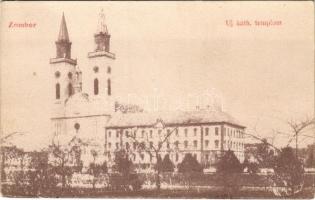 1908 Zombor, Sombor; Új katolikus templom. Kaufmann Emil kiadása / new Catholic church (Rb)