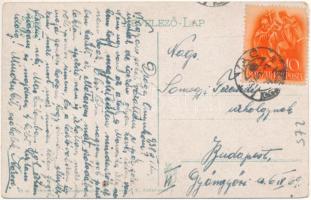 1938 Vác, Duna part, villa. Vasúti levelezőlapárúsítás 62. sz. (fa)