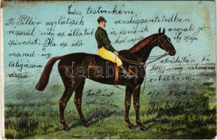 1903 Horse riding. E. S. D. serie 1052 (fl)