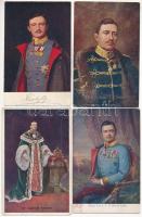 IV. Károly / Charles I of Austria - 4 db RÉGI képeslap / 4 pre-1945 postcards