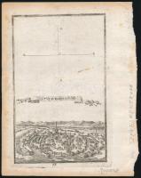 ca 1700 Stulweissenburg - Székesfehérvár várának látképe. rézmetszet megjelent: Birckenstein/Pürckenstein, Anthon Ernst Burckhard von: Auslesener Anfang zu denen höchst=nützlichen Matematischen Wissenschaften...Sammt einem Anhang oder Beschreibung, Derer...Ungarischen Städten... Augspurg, 1731, Mertz und Mayer. 100x160 mm