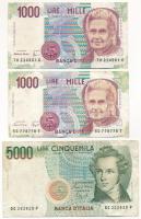 Olaszország 1985. 5000L + 1990. 1000L (2x) T:F  Italy 1985. 5000 Lire + 1990. 1000 Lire (2x) C:F