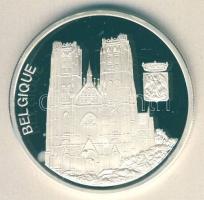 Európa 1996. 10€ Ag "Belgium - St.Michael katedrális" T:PP Tanúsítvánnyal!
