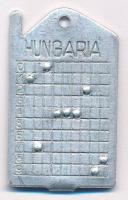 ~1950. Rákosi-kori 'számkódos', Al katonai azonossági jegy (dögcédula) (48x29mm) T:XF