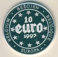 Európa 1997. 10€ Ag "Belgium - Andreas Vesal" T:PP Tanúsítvánnyal!