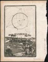 ca 1700 Canischa - Nagykanizsa várának látképe. rézmetszet megjelent: Birckenstein/Pürckenstein, Anthon Ernst Burckhard von: Auslesener Anfang zu denen höchst=nützlichen Matematischen Wissenschaften...Sammt einem Anhang oder Beschreibung, Derer...Ungarischen Städten... Augspurg, 1731, Mertz und Mayer. 100x160 mm