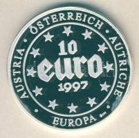 Európa 1997. 10€ Ag "Ausztria - Angelica Kauffmann" T:PP Tanúsítvánnyal!
