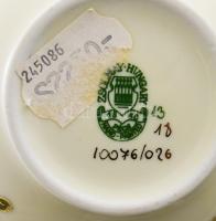 Zsolnay pillangó mintás váza, jelzett, hibátlan, m: 15 cm