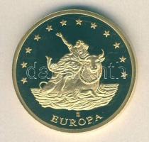 Németország 1998. 10€ "Európa" aranyozott bicolor T:PP Tanúsítvánnyal!