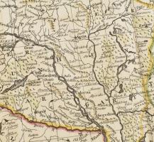 John Gibson. Hungary. Magyarország színezett rézmetszetű térképe. megjelent, Salamon: The Universel ...