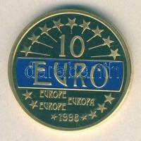 Németország 1998. 10€ "Európa" aranyozott bicolor T:PP Tanúsítvánnyal!