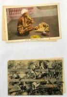 SRI LANKA - 56 db RÉGI képeslap albumban, vegyes minőség / CEYLON - 56 pre-1945 postcards in an albu...