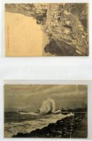 SRI LANKA - 56 db RÉGI képeslap albumban, vegyes minőség / CEYLON - 56 pre-1945 postcards in an albu...