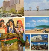 55 db MODERN nagy alakú indiai képeslap / 55 modern big sized Indian postcards