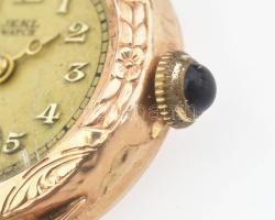 Arany (Au) 14K óra, jelzett, széteső állapotban, h: 17 cm, bruttó: 14,7 g