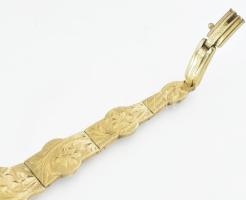 Arany (Au) 14K óra, jelzett, széteső állapotban, h: 17 cm, bruttó: 14,7 g