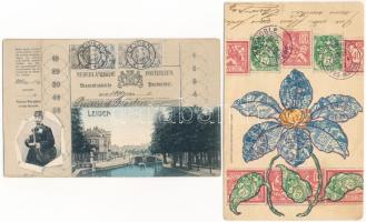 POSTÁSOK - 10 db régi motívum képeslap vegyes minőségben / POSTMAN - 10 pre-1945 motive postcards in...