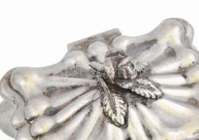Ezüst(Ag) ékszeres ládika, jelzett, 11×9,5 cm, nettó: 257 g