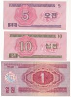 Észak-Korea 1988. 5ch + 10ch + 1W "Szocialista látogató (Baráti országok állampolgárai számára)...