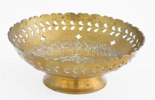 Bronz kínáló, d: 17 cm, m: 6,5 cm