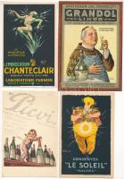 40 db RÉGI használatlan francia reklám képeslap plakátokról / 40 pre-1950 unused French advertising postcards of posters